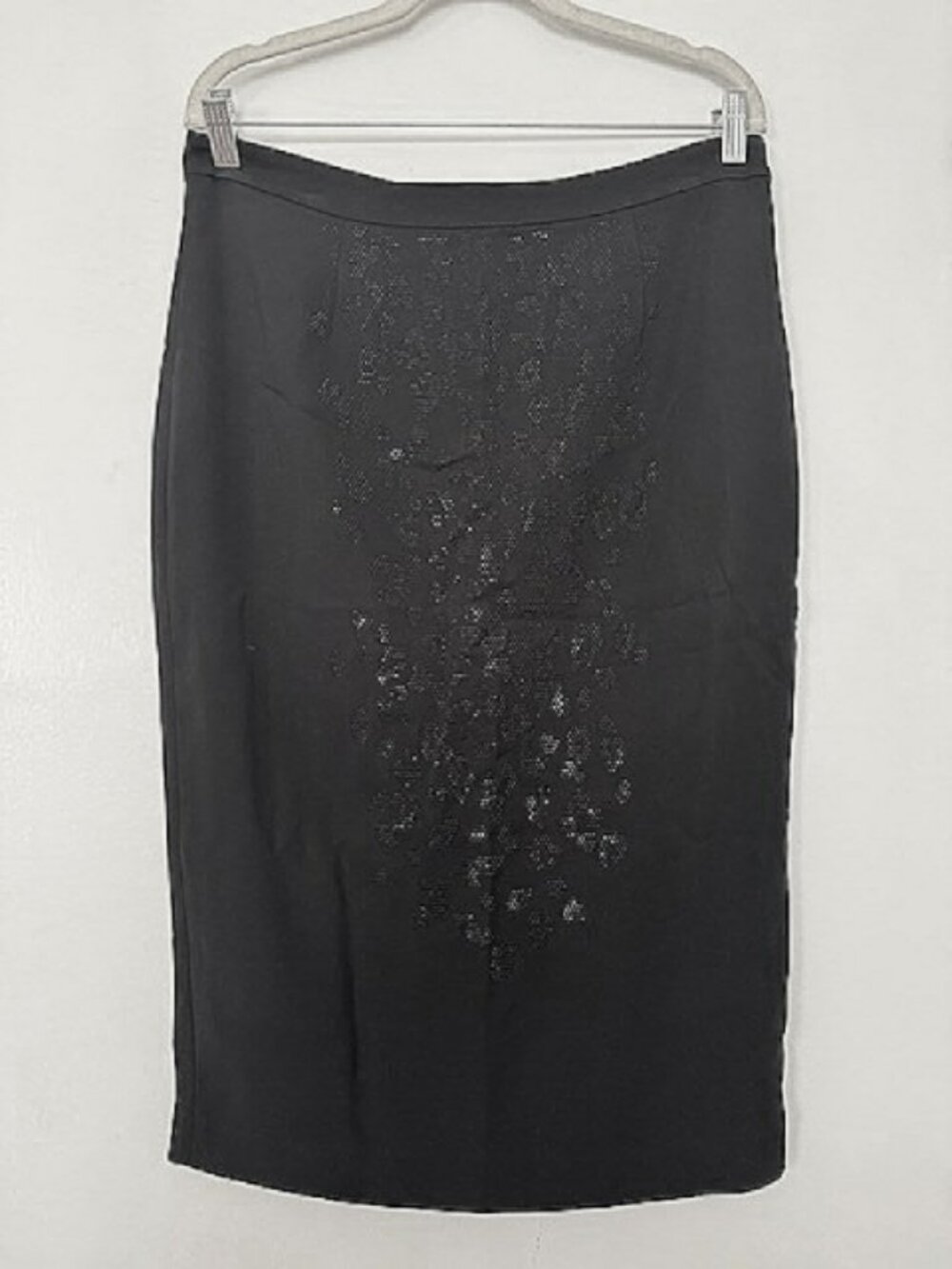 A.L.C Black Crystal Embellishment Knee-Length Pencil Skirt - Women - Picture 1 of 3